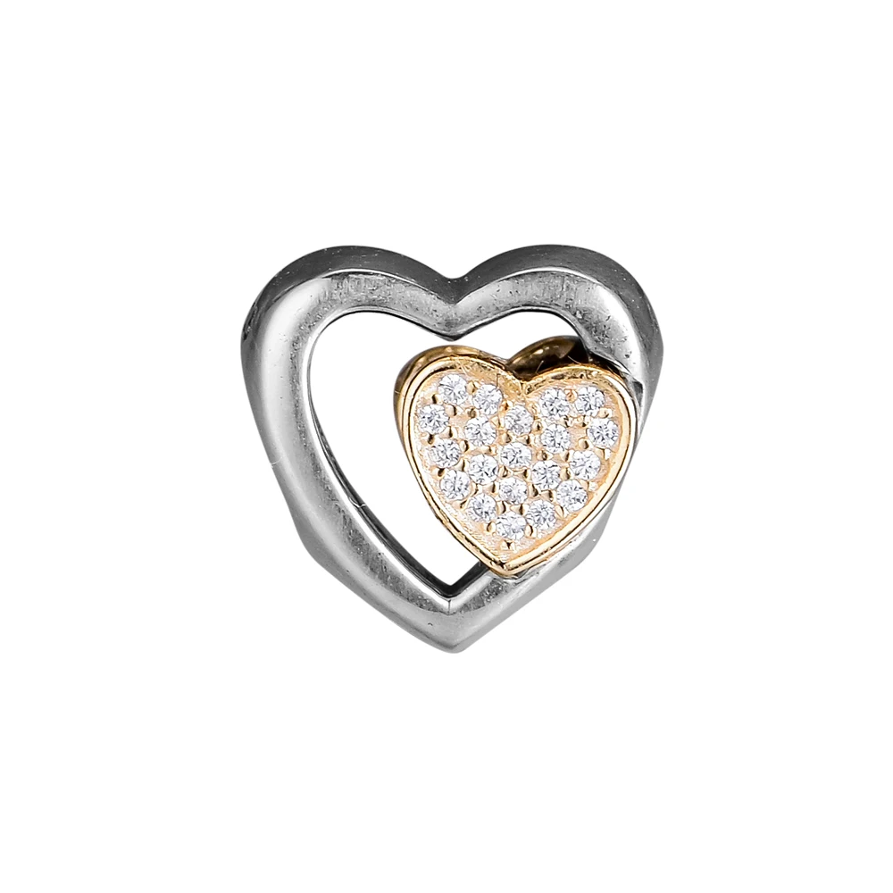 

CKK Fit Europe Bracelets Joined Together Charms 925 Original Sterling Silver Charm Beads for Jewelry Making Bead