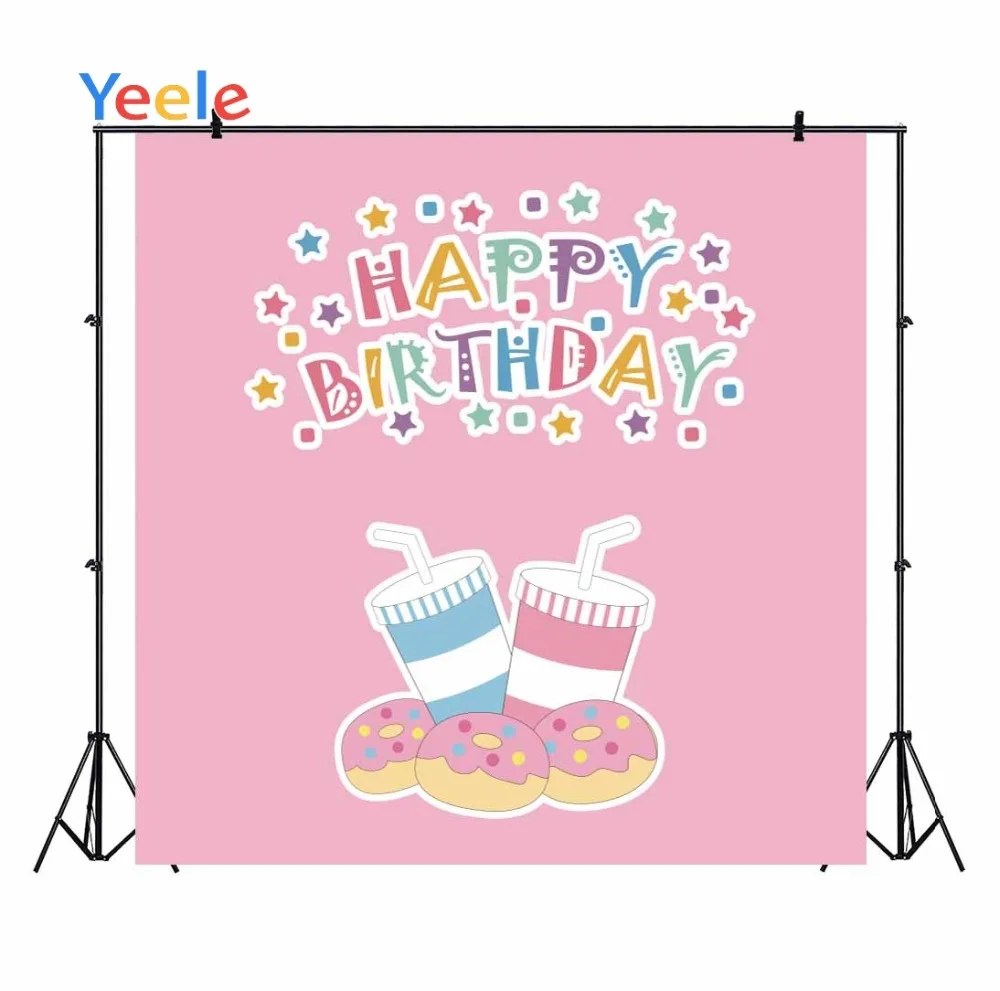 Yeele Junk Food Cola Sprite пончик звезда День рождения ребенка фотографии фоны