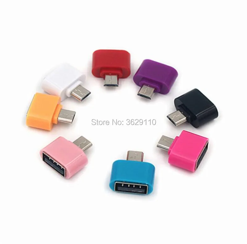 Фото Hopetoth 1000 шт. 5-контактный мини микро USB OTG к USB 2,0 мини-адаптер, совместимый с планшетом Samsung Android №3