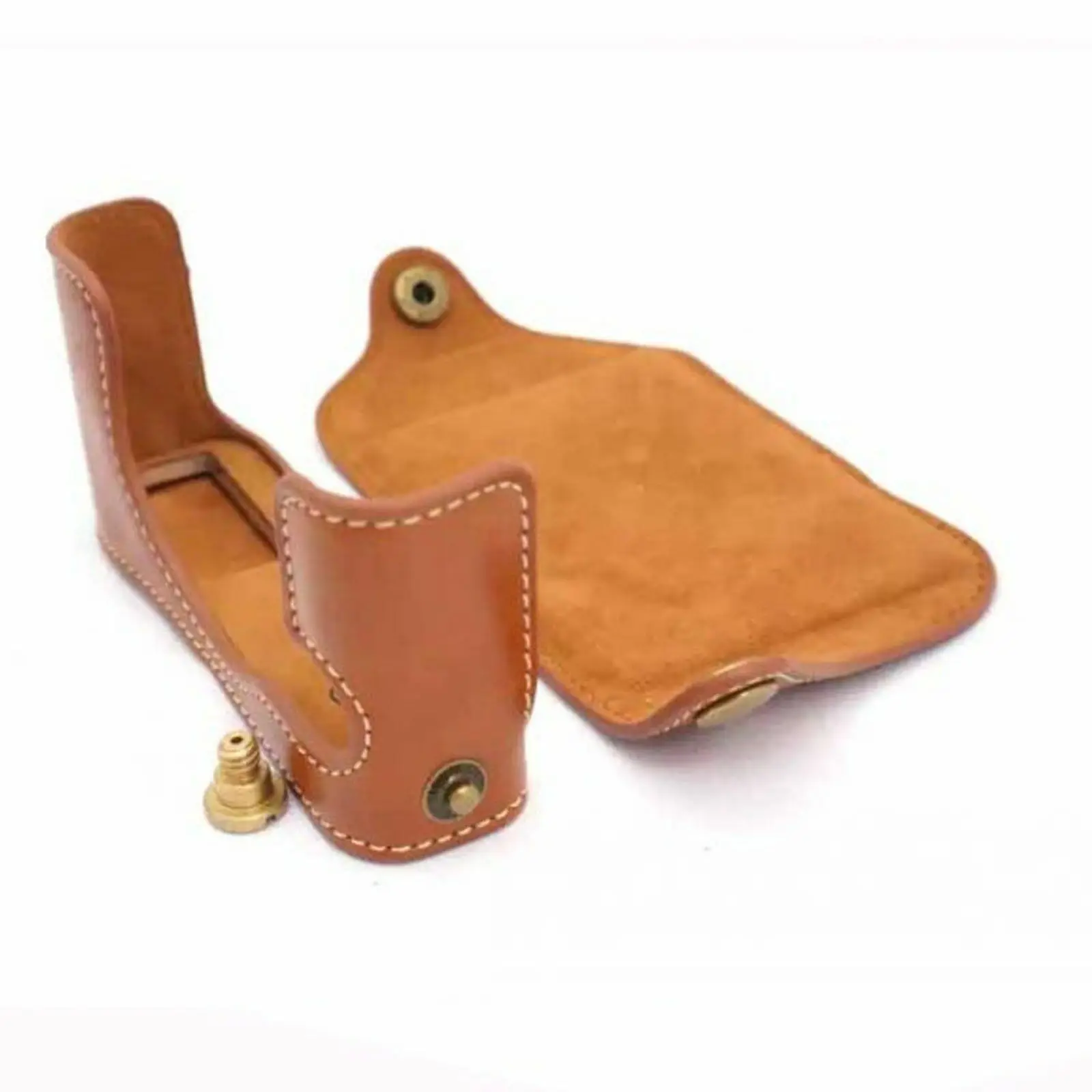 Половина ПУ кожаный чехол сумка ручка Крышка Buttom для Sony RX1 RX1R | Электроника