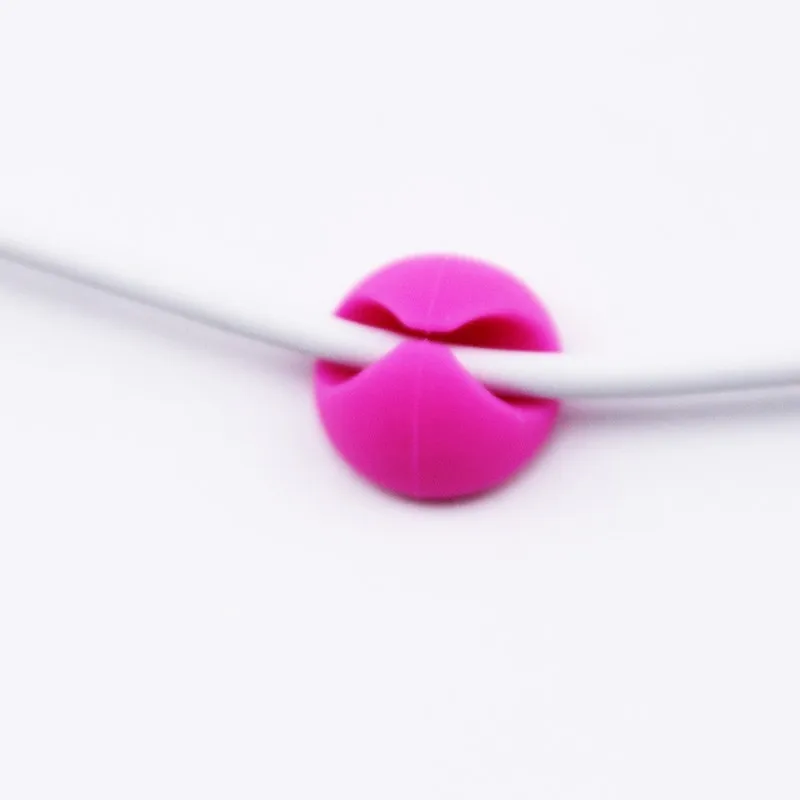 Многоцелевой органайзер для кабелей 50 шт./лот случайных цветов зажим кабеля