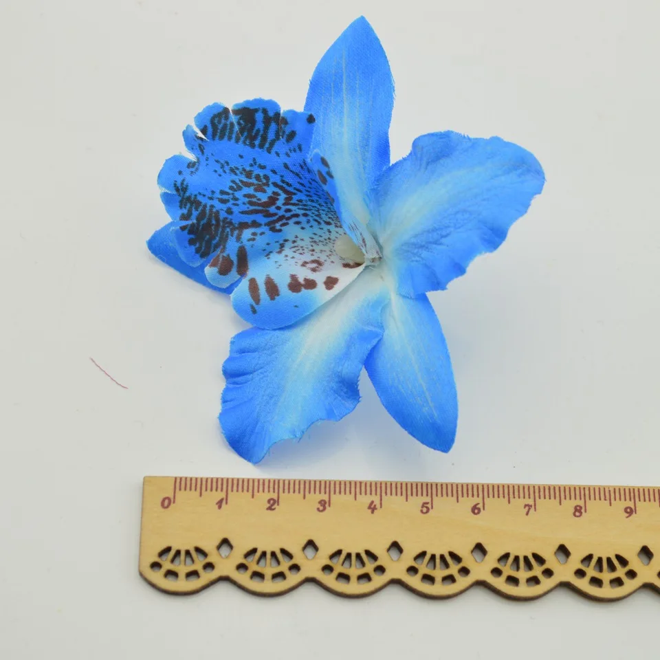 

5 pieces Silk Butterfly Orchid Artificial Flowers Head For Wedding Car Decoration Orchs Mariage Flores Cymbidium Flower Plants