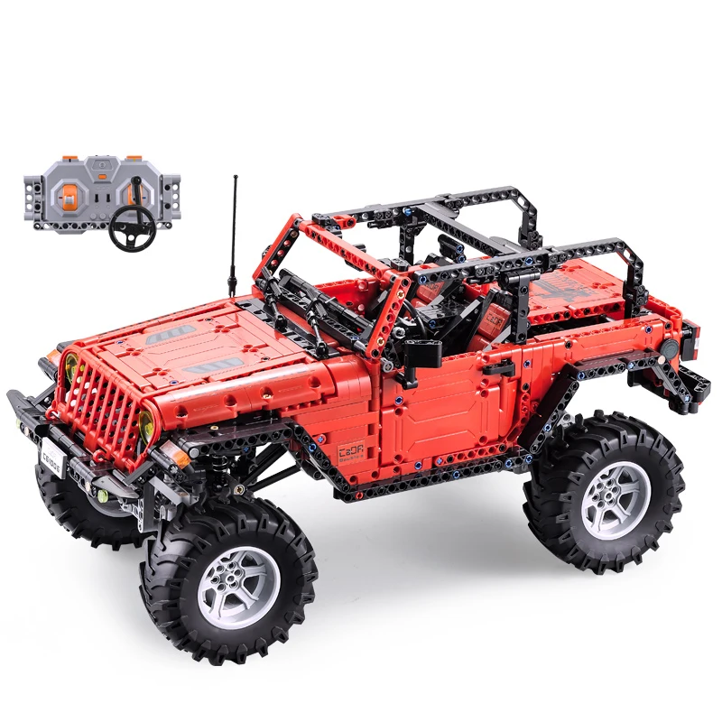1941 шт. RC машина SUV Jeep Wrangler Rubicon набор моделей строительных блоков бренда Technic Motor питания внедорожные детские игрушки грузовики.