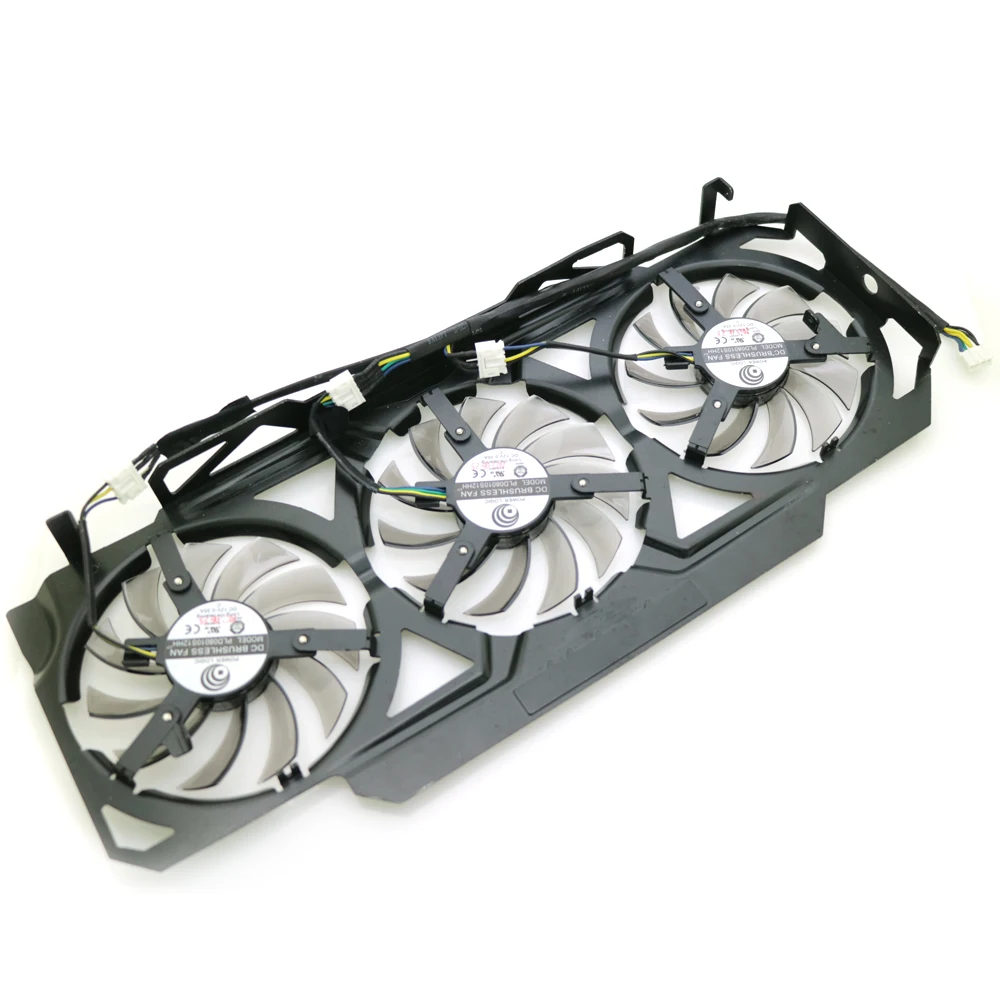 Вентилятор PLD08010S12HH для видеокарты Gigabyte GeForce GTX670 видеокарта с кулером на 4 ГБ и