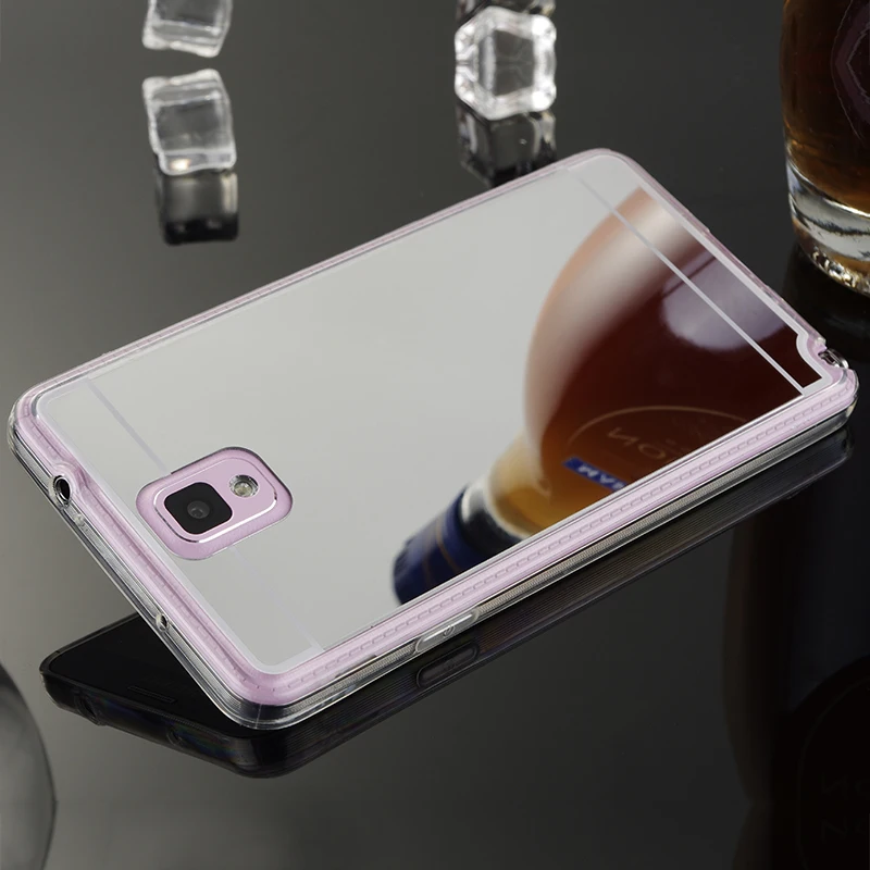 Note3 роскошный блестящий зеркальный чехол для samsung Galaxy Note 3 III N9000 прозрачный ТПУ