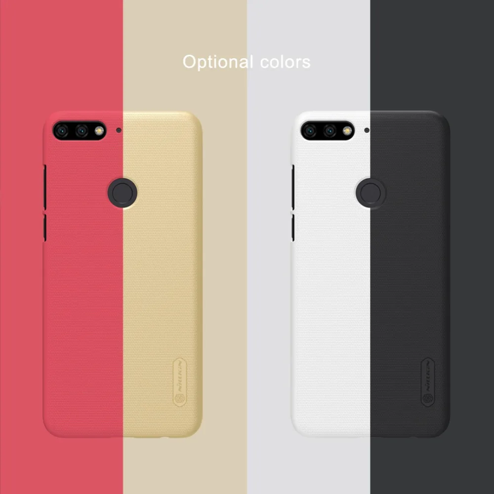 NILLKIN супер матовый защитный чехол для Huawei Y7 Prime 2018 жесткий Подарочная Розничная