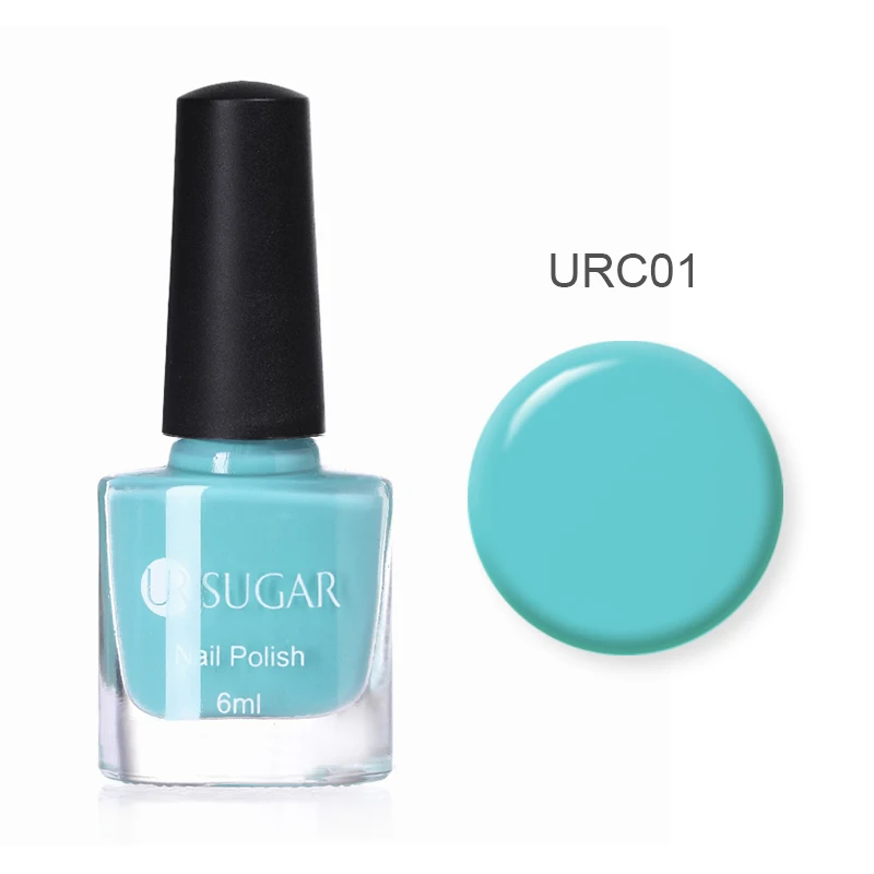 URC01 UR SUGAR 6 мл сладкий цвет лак для ногтей розовый желтый синий лак для ногтей чистый лак для маникюра дизайн ногтей - Цвет: URC01