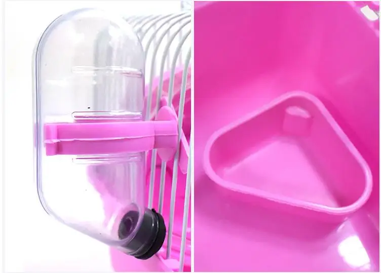 Портативная симпатичная клетка для хомяка домик крыс морских свиней аксессуары