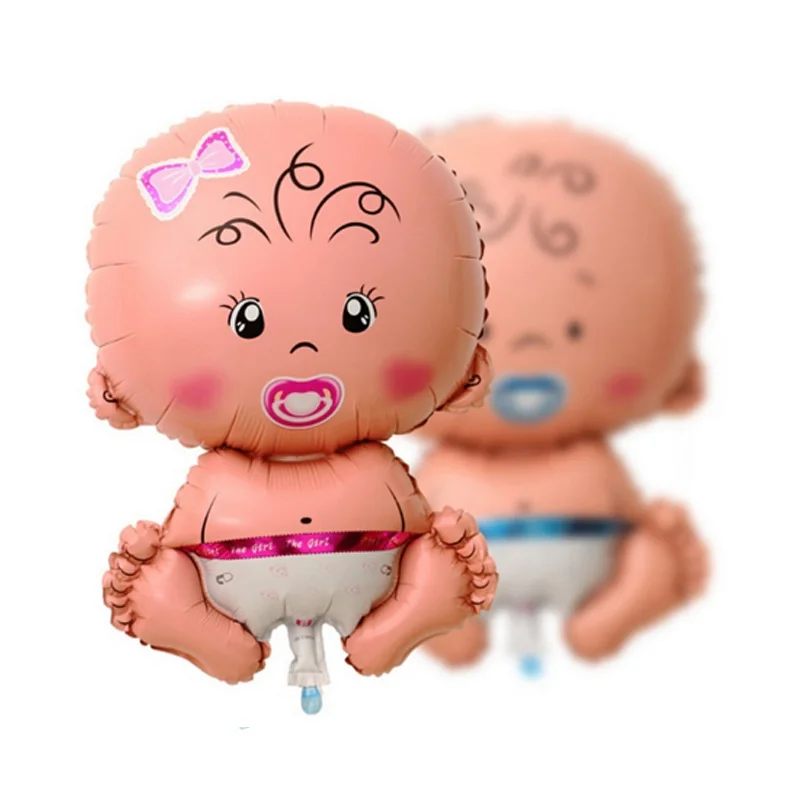 5 шт./компл. для мальчиков и девочек фольги душа гигантские крестины супер формы