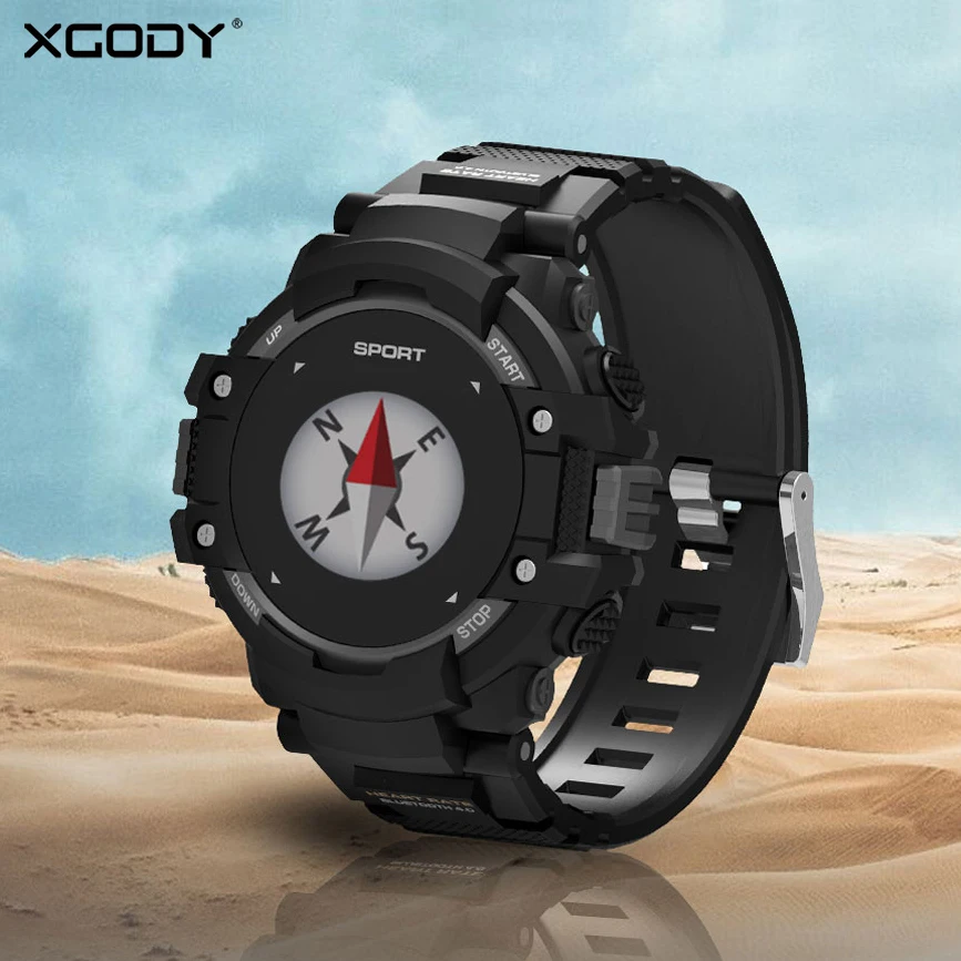XGODY F7 2019 gps Смарт часы для мужчин и женщин IP67 Водонепроницаемый Фитнес браслет с