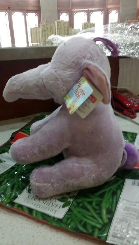 Плюшевый подарок в виде фиолетового слона, 33 см от AliExpress WW