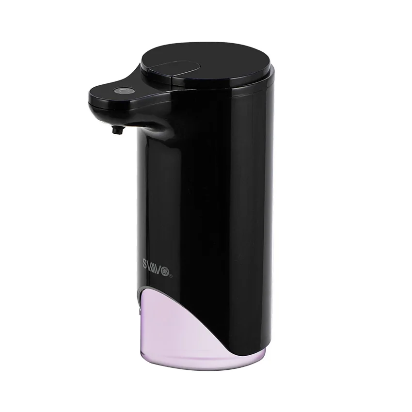 black SVAVO280ml автоматический Пенящийся диспенсер для мыла инфракрасный сенсор Бесконтактный дезинфицирующее средство для ванной комнаты регулируемый объем диспенсер для кухни - Цвет: black