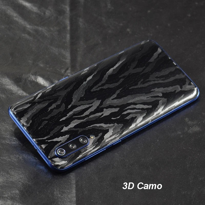 3D углеродное волокно кожи пленка обёрточная Бумага Телефон задняя паста наклейка для XIAOMI Mi9/Mi8 SE/Mix 2 S/MIX3/Redmi 7/K20 Pro/Note 5 Pro - Цвет: 3D Camo