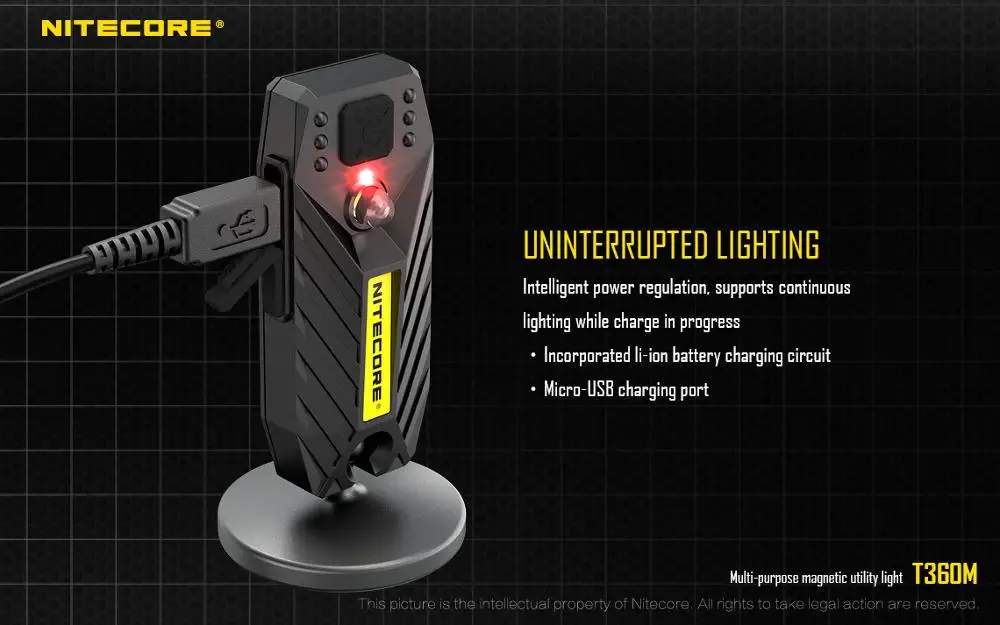 Бесплатная доставка продажа! Nitecore T360M USB аккумуляторная светодиодная вспышка