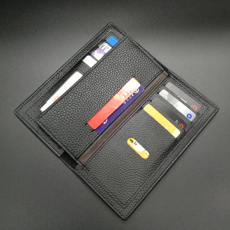 XINGMING модные кожаные мужские длинные кошельки Кошелек для монет мужчин Tri fold