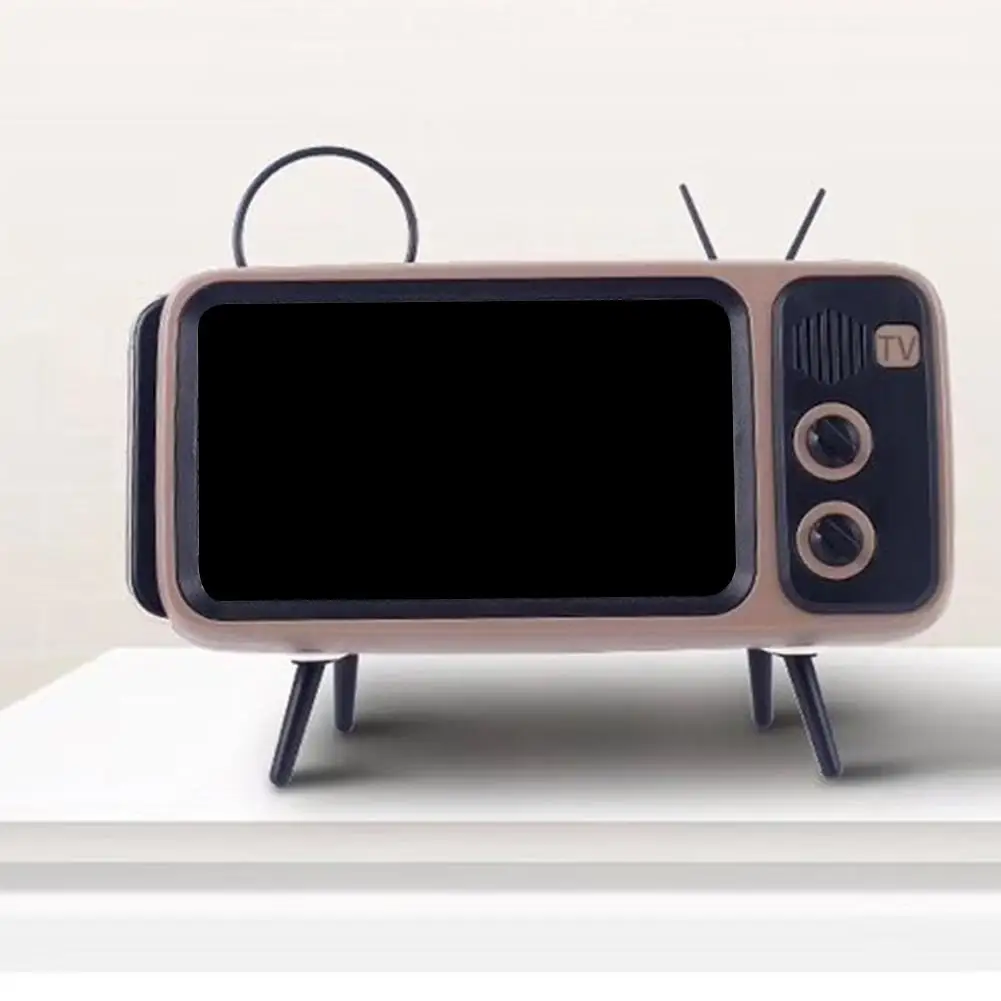 Ретро ТВ Стиль Беспроводной Bluetooth аудио мобильного телефона держатель