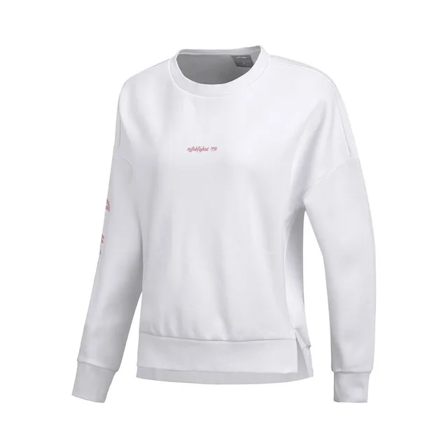 Li-Ning женский сверхмодный свитер теплый флис свободный крой 66% полиэстер 34% хлопок подкладка спортивные топы кофты AWDN808 COND18 - Цвет: AWDN808-2H