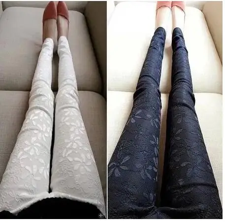 2 цвета кружевные лоскутные облегающие брюки Одежда для беременных женщин модные