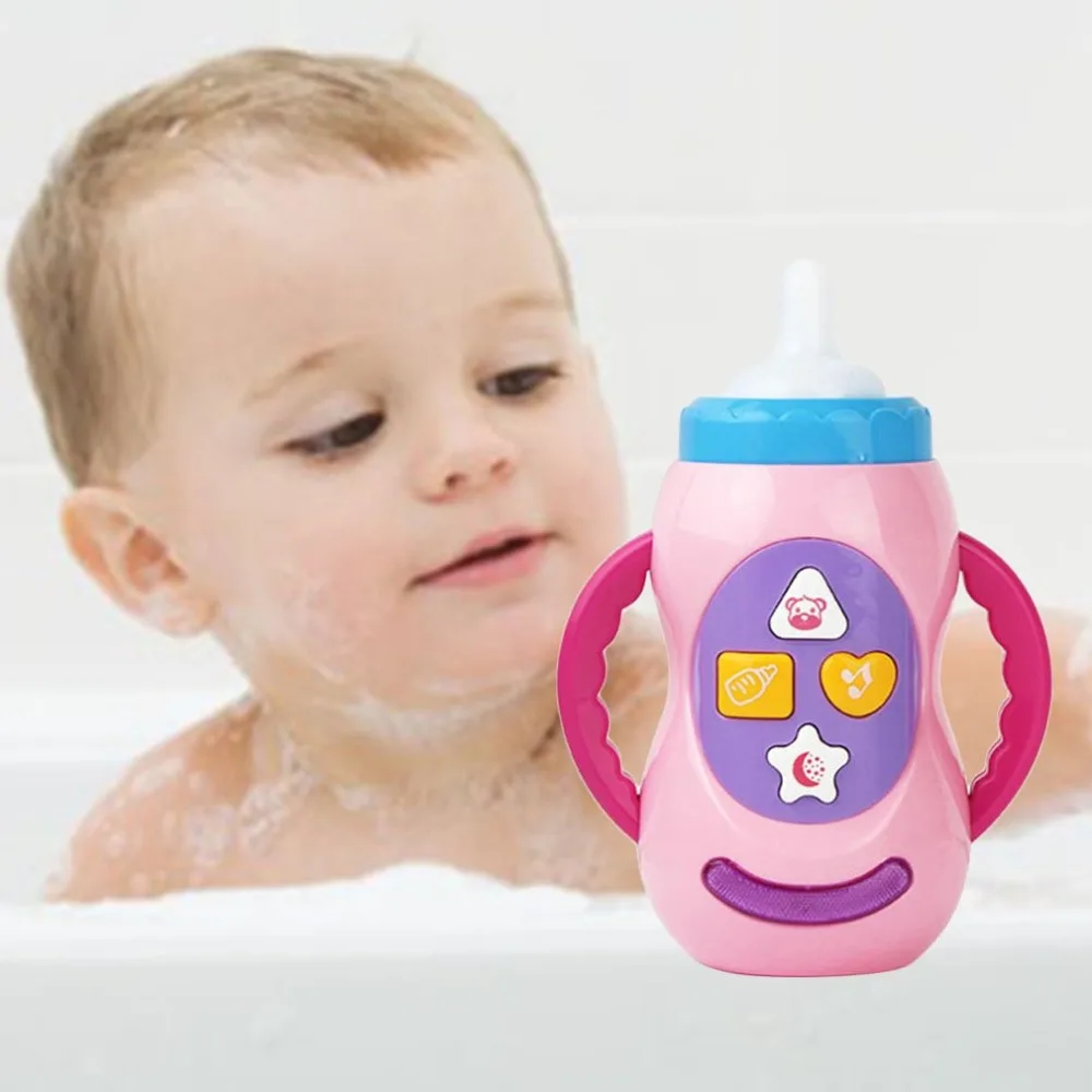

Baby Kids Children Safe Sound Music Light Milk Bottle Learning Musical Feeding Tool Educational Baby Bottle Toys Sound Toys