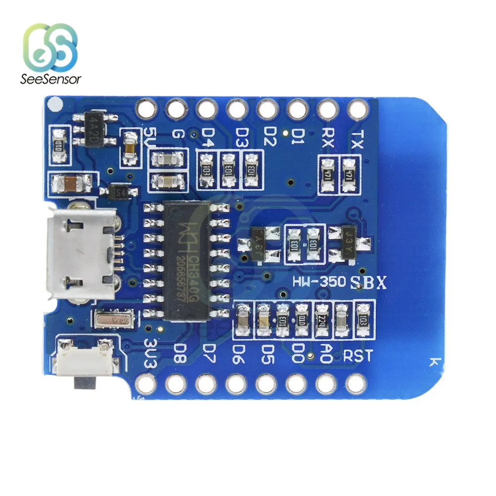 WeMos D1 Mini WiFi беспроводной модуль разработки ESP8266 ESP-12E CH340 CH340G для Arduino NodeMCU IOT плата |