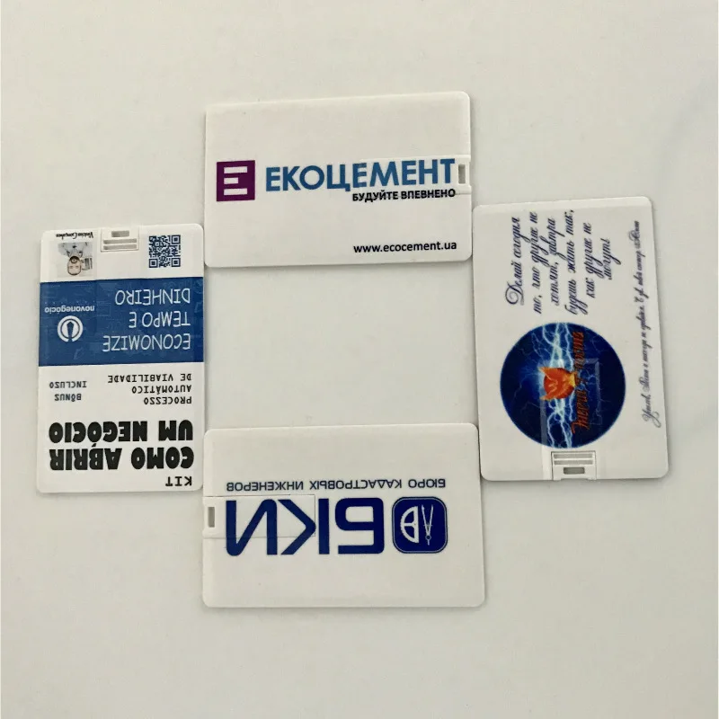 Более 10 шт. Бесплатная Настройка логотипа индивидуальность кредитная карта Usb