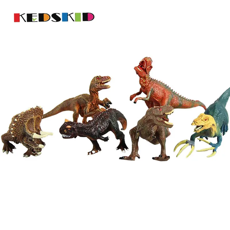 Игрушки динозавра из натурального пластика для плезиозавров 6 шт.|plastic dinosaurs