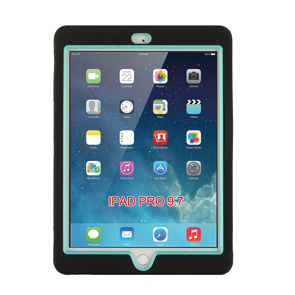 Чехлы с полной защитой для iPad воздуха 2 & Pro 9 7 дюймов Чехол ударопрочный