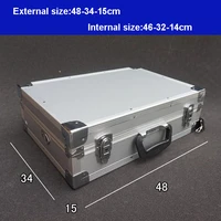 aluminum tool case suitcase toolbox password box file box impact resistant safety case equipment instrument remote control box