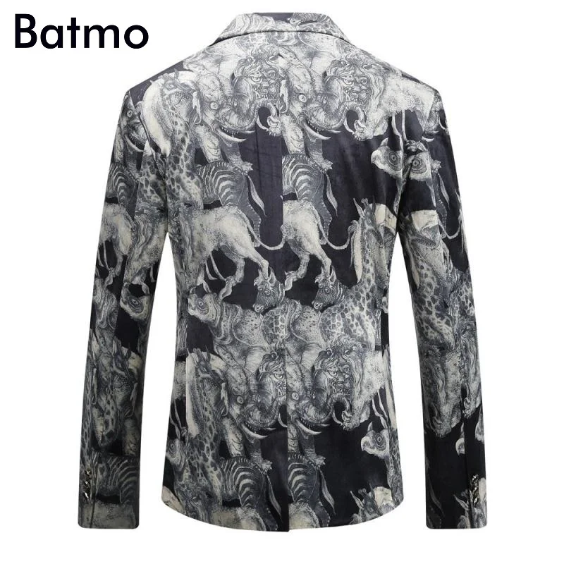 Batmo 2017 новое поступление осень и зима мода английский стиль бархат печати