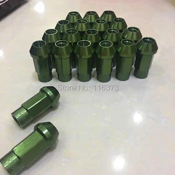 

Light Weight 7075 Aluminum M12x1.25 Wheel rim lug nut For 1991-1996 Infiniti G20 extended length open end