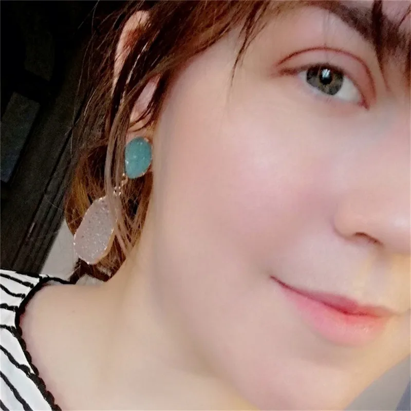 Женские длинные серьги-подвески Canner корейские шикарные серьги из камня и смолы