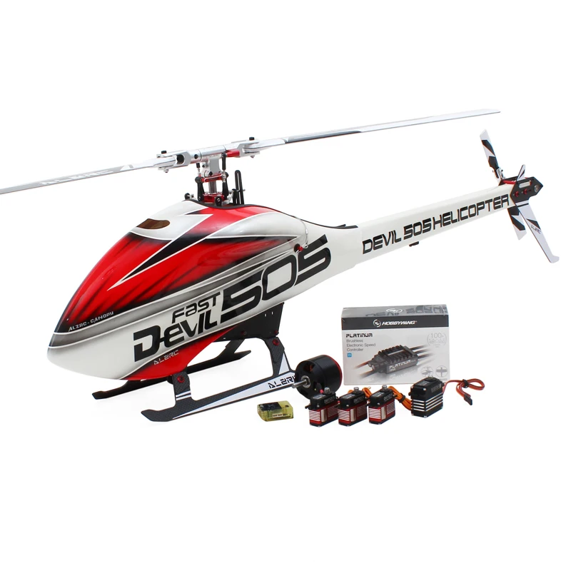 ALZRC Devil 505 Быстрый RC вертолет супер комбо с Hobbywing 120A V4 бесщеточный ESC | Игрушки и