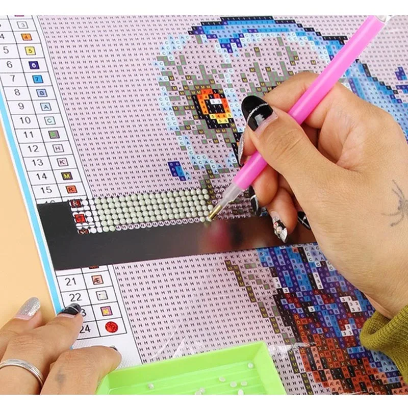 Алмазная живопись, линейка для рисования, точечное сверло, 5D DIY, алмазная вышивка, сетчатая линейка, линейка из нержавеющей стали, инструменты