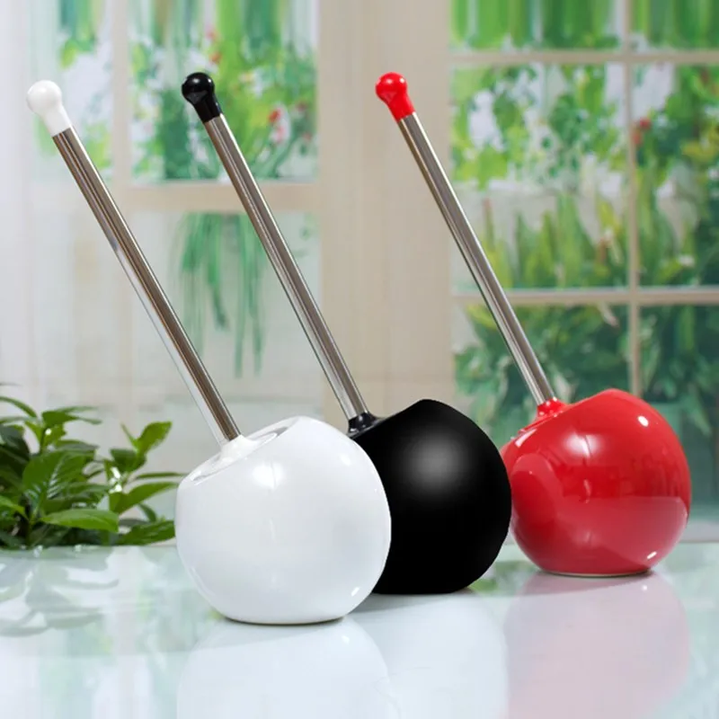 

Plastic Long Handle High - Quality Toilet Brush Holder Creative Bathroom Funny Toilet Cleaning Brush