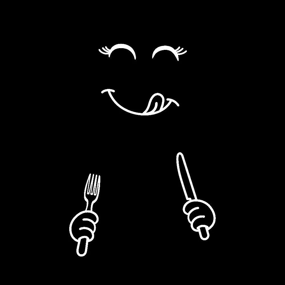 2020 новая милая наклейка на холодильник счастливое вкусное лицо кухонная стенка