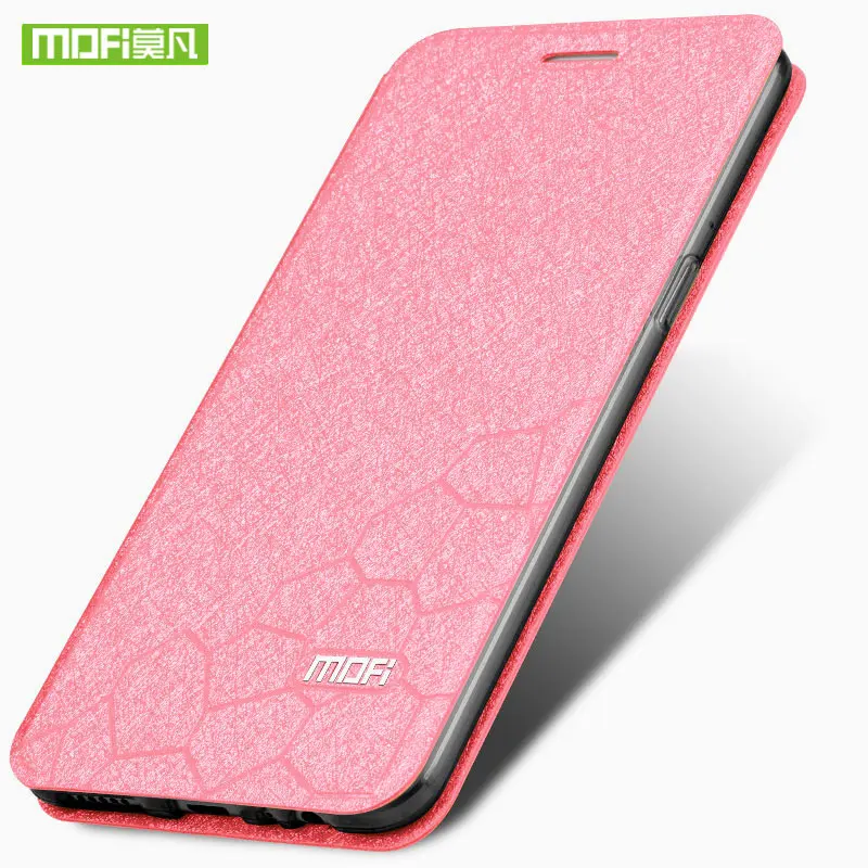 Mofi для xiaomi redmi note 7 pro Чехол для xiaomi redmi note 7 pro Чехол Флип кожаный для xiaomi redmi note 7 силиконовый чехол - Цвет: Pink