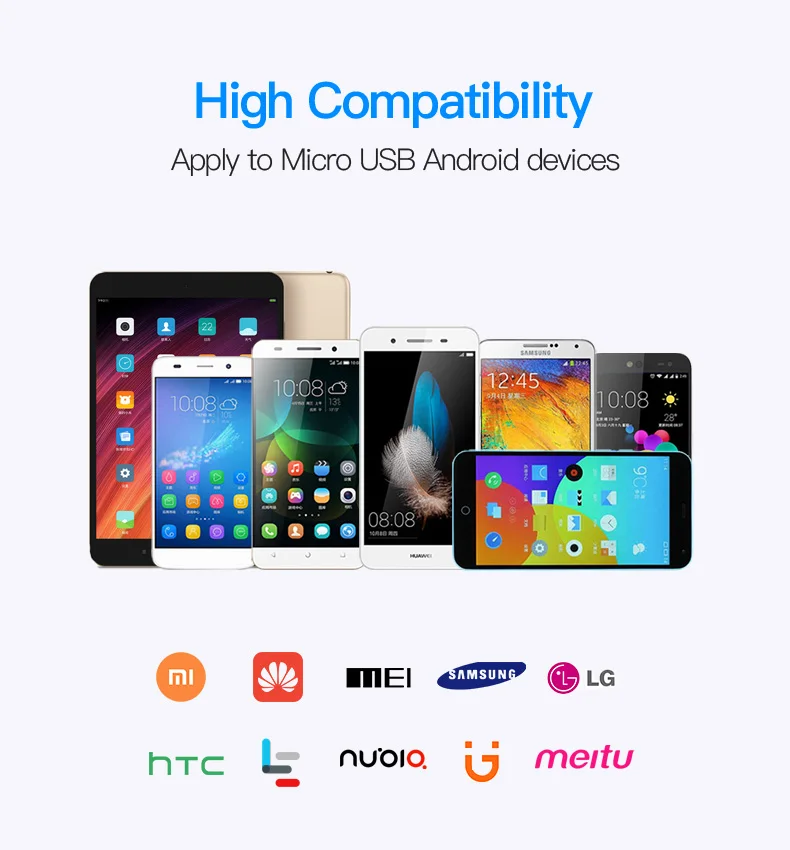 Vention Micro USB кабель 1 м 2 м 3 м 5V2A Быстрая зарядка кабель зарядного устройства микро-usb для samsung Xiaomi LG huawei Android Phone