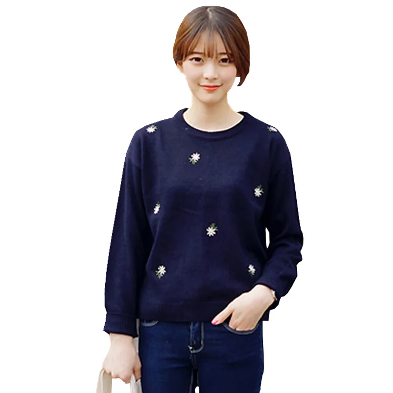 Новый Для женщин Свитеры для осень 2018 Foral печатных одежда с длинным рукавом Мода