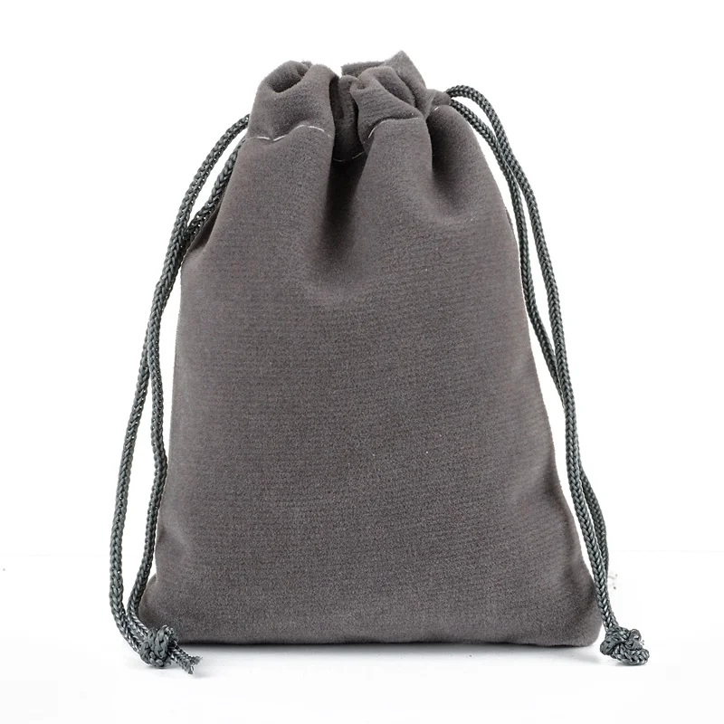 gray 100 шт./лот 5*7 см бархатная сумка с мешочком для украшений Рождественский свадебный подарок сумки и мешочки с бархатными сумками - Цвет: gray