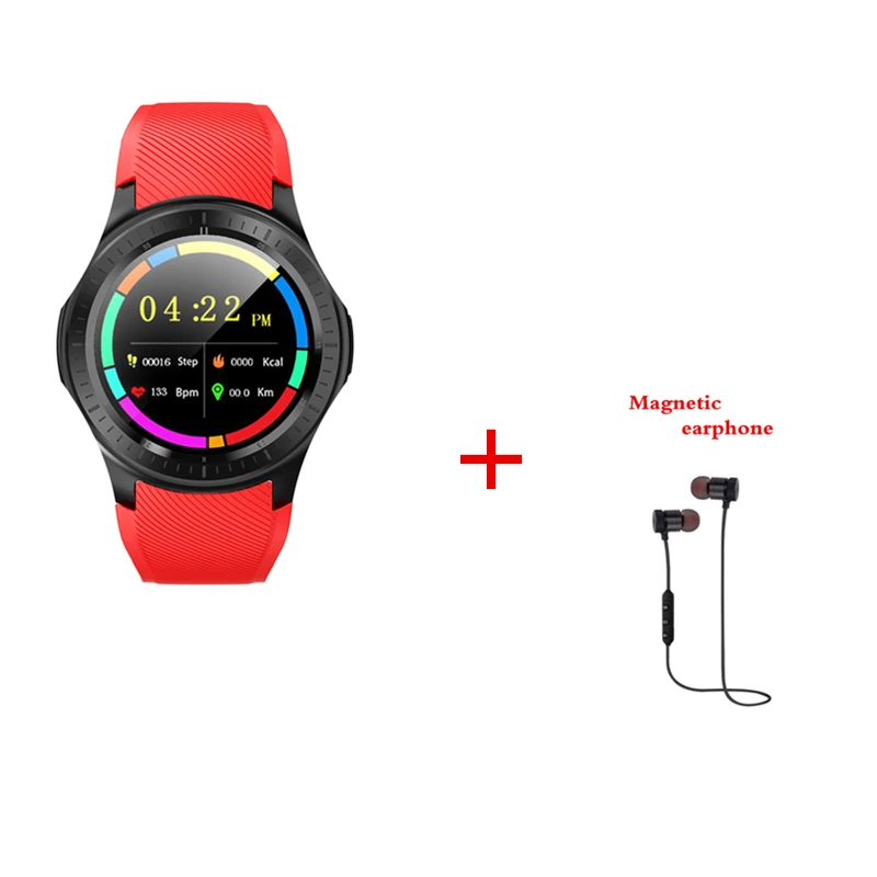 red add earphone DM368 плюс умные часы с поддержкой 4G/3g gps wifi пульсометр Google Play умные часы для Android iOS PK huawei часы GT умные часы - Цвет: red add earphone
