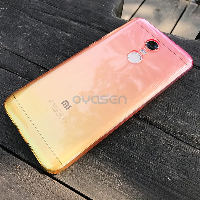 Силиконовые чехлы градиентного цвета для Xiaomi Redmi 5 Plus 99 дюйма мягкий чехол