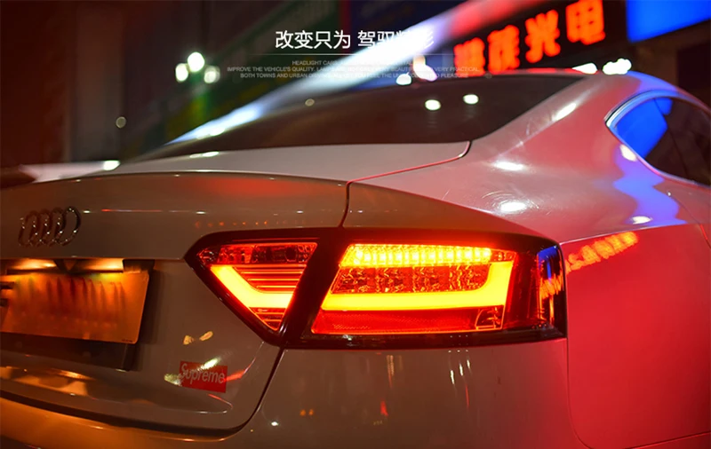 Для Audi A5 задний светильник s 2008 2016 светодиодный фонарь DRL + тормоз Парк сигнальный