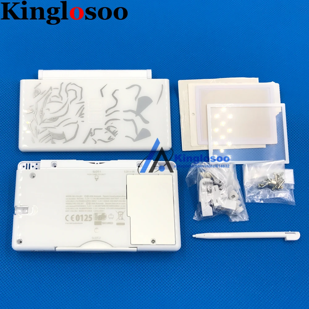 Ограниченная серия белый полный комплект в виде ракушки чехол для nintendo DS Lite DSL
