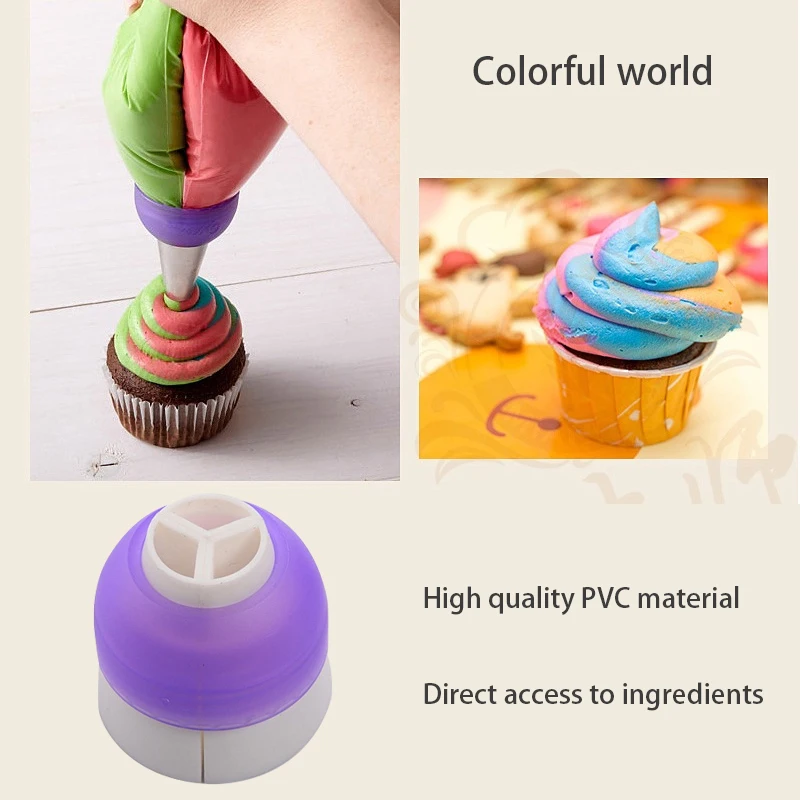 Hoomall 3-color Обледенение трубопровода мешок сопла конвертер для кексов помадки