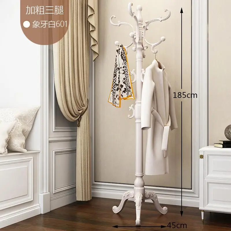 Style 4 Однотонное деревянное пальто в европейском стиле, напольная вешалка для дома, однополюсная простая современная вешалка для одежды для спальни - Цвет: Style 4