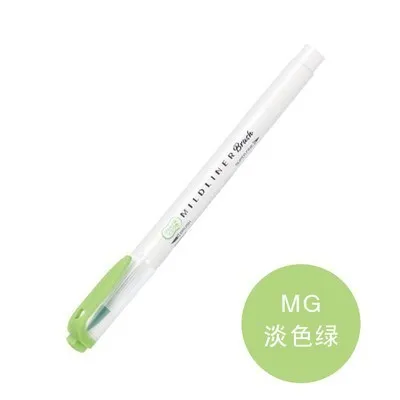 WFT8 MG 1 шт. японская Зебра mildliner цвет WFT8 Кисть ручка креативное моделирование двуглавый маркер ручка пуля школьные принадлежности кавайи - Цвет: WFT8 MG