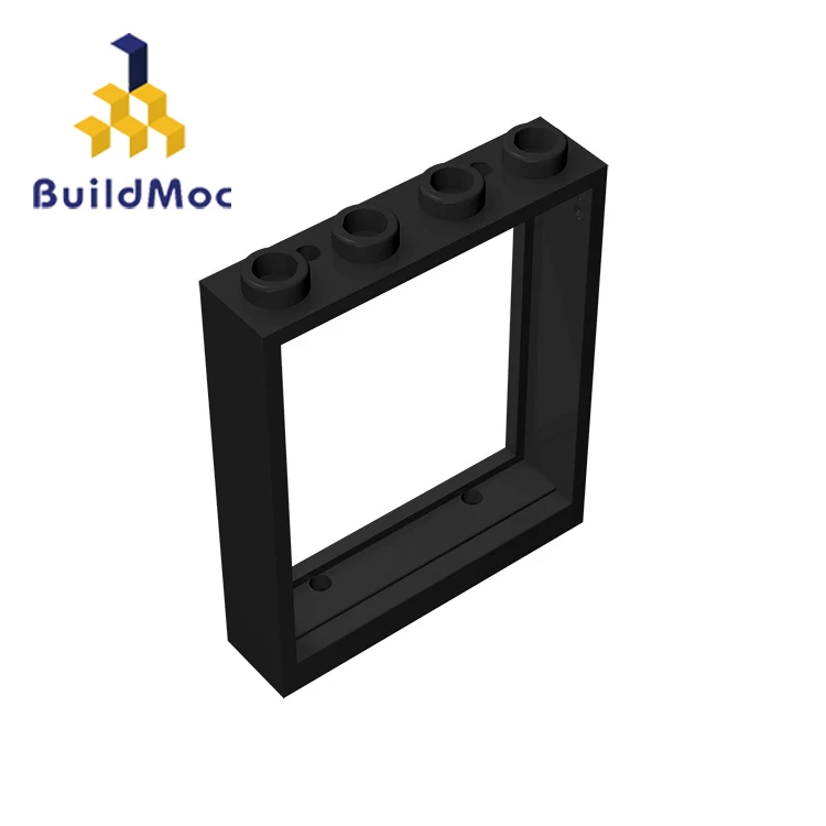 BuildMOC совместимые сборы частицы 6154 1x4x4 для строительных блоков DIY образовательные