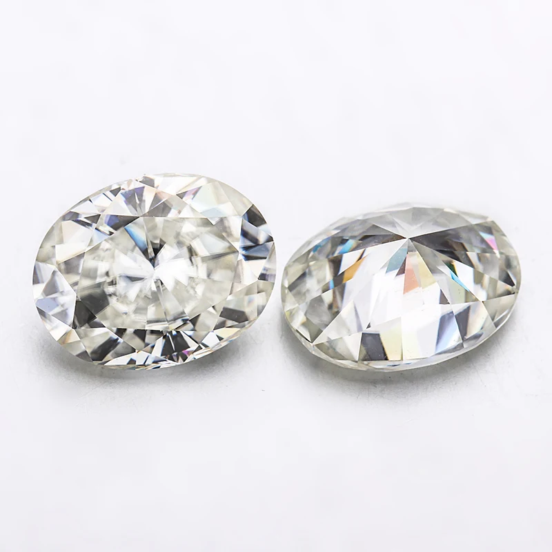 Драгоценный камень для изготовления ювелирных изделий Овальный Муассанит