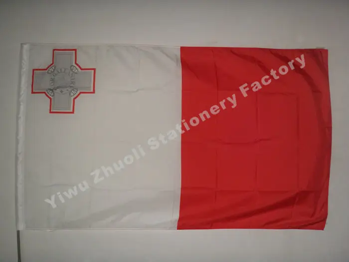 

Malta Flag 150X90cm (3x5FT) 115g 100D Polyester Double Stitched High Quality Free Shipping