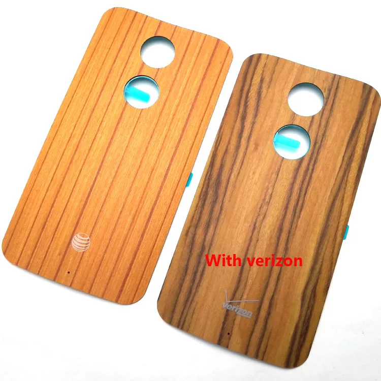 Бамбуковая/Черная задняя крышка корпуса батареи с клеем для Motorola Moto X + 1 XT1085 X2 2nd